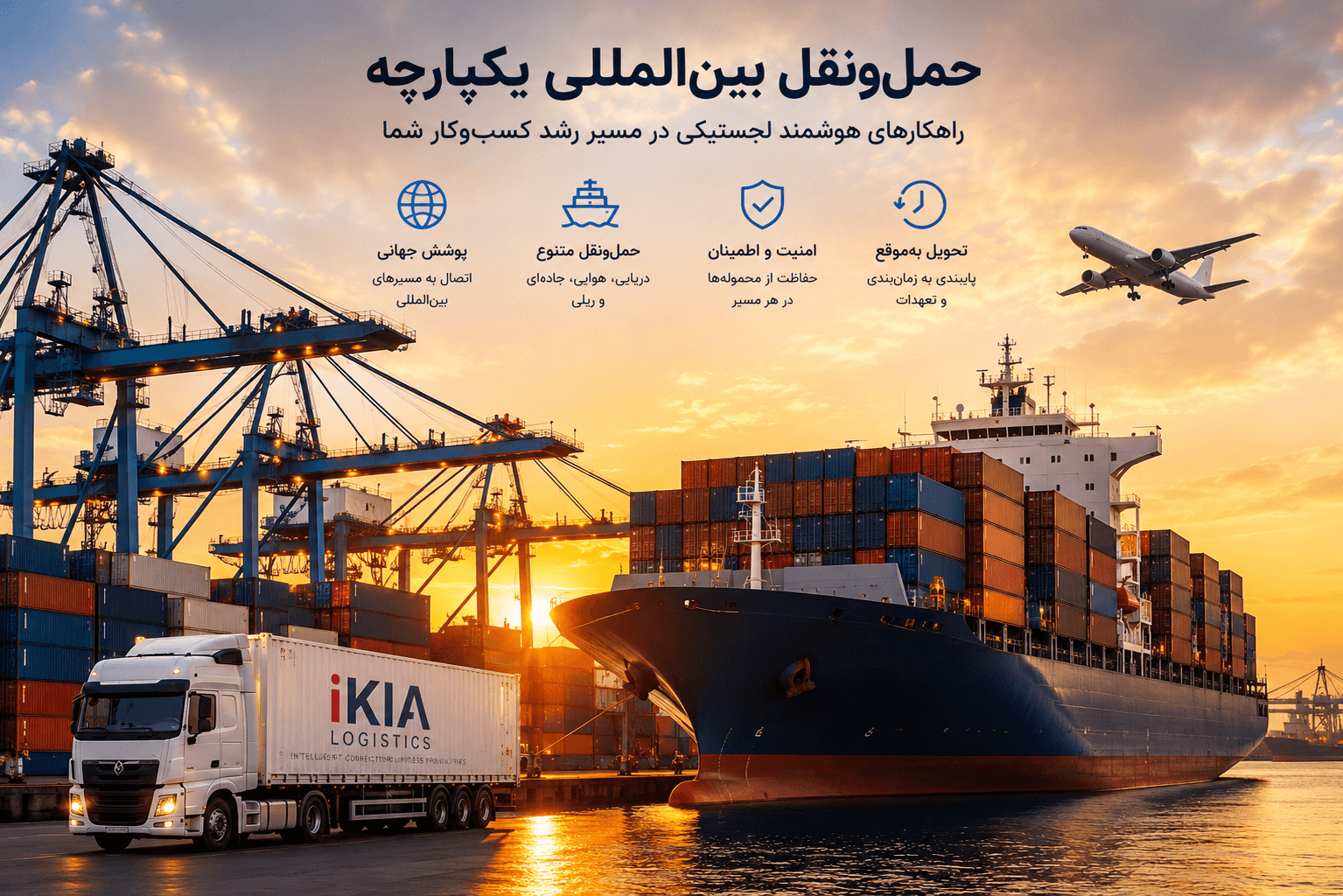 خدمات بین‌المللی و ترخیص گمرکی iKIA